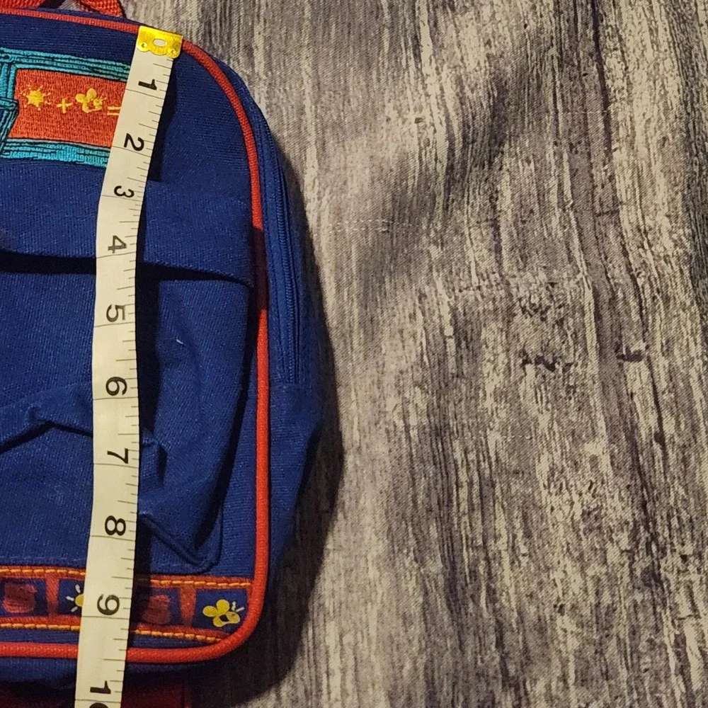 Vintage Disney Winnie the Pooh Mini‎ Backpack Kid School Bag Blue Red